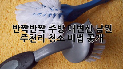✨ 반짝반짝 주방 대변신! 남원 주천리 청소 비법 공개 🏡